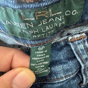 Lauren Ralph Lauren Women's Blue Five Pocket Style Straight Leg Jeans Size 6p